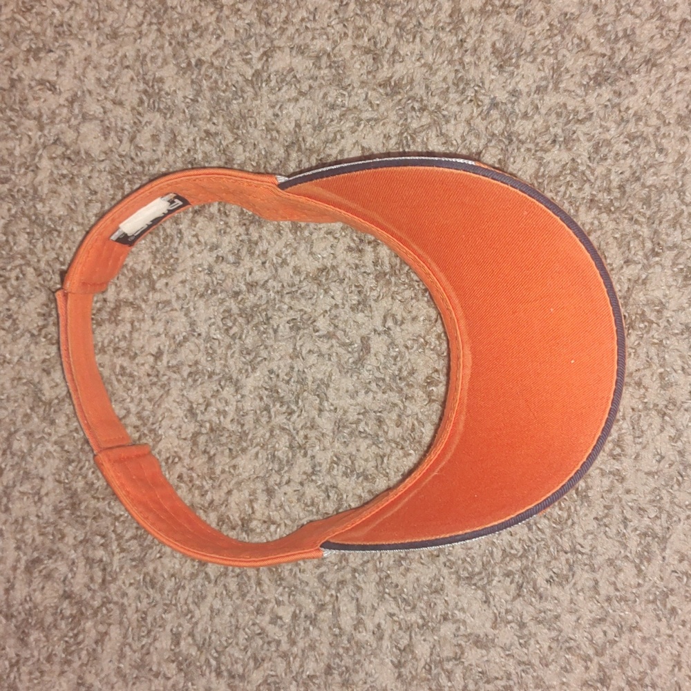 Ping Embroidered Adjustable Golf Visor Orange Gray - image 7
